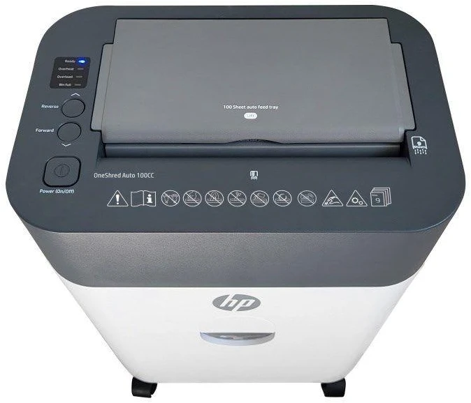 Popieriaus Smulkintuvas - HP Oneshred 100CC Baltas/Pilkas
