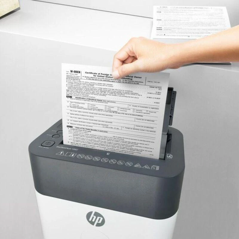 Popieriaus Smulkintuvas - HP Oneshred 100CC Baltas/Pilkas