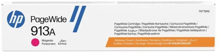 Hewlett Packard (HP) HP 913A purpurinė originali „PageWide“ kasetė