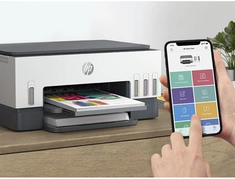 Daugiafunkcis rašalinis spausdintuvas HP Smart Tank 670, spausdinimas / kopijavimas / skenavimas, spalvotas, A4, papildoma rašalo talpykla, automatinis dvipusis, Wi-Fi