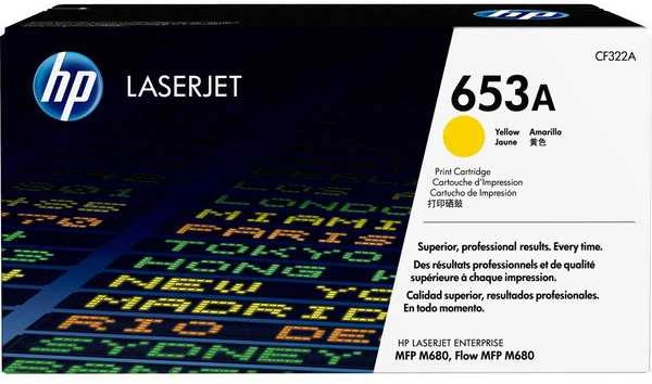 Hewlett Packard (HP) HP No.653A (CF322A), geltona kasetė