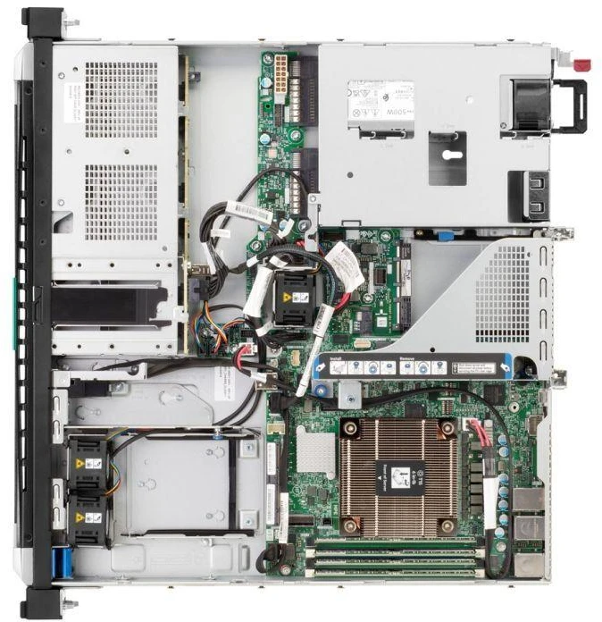 Serveris Hewlett Packard (HP) HPE ProLiant DL20 Gen11 | E-2436 | 32GB | 2x480GB SSD | VROC | NoOS | 4x2.5" HP 1U| 800W