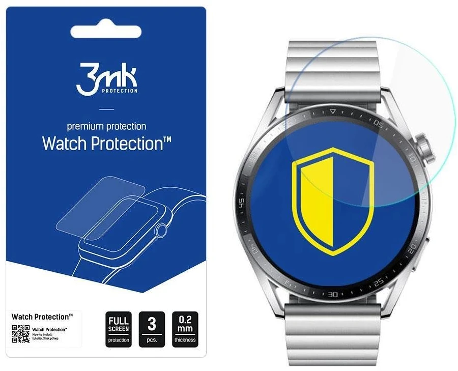 Apsauginė ekrano plėvelė 3Mk išmaniojo laikrodžio Huawei GT 3, 46mm