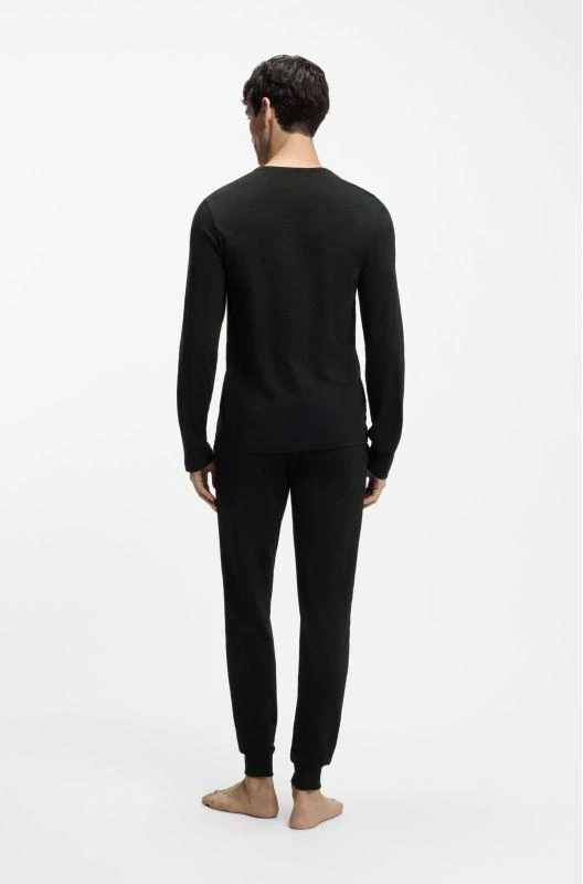 Hugo Bodywear Marškiniai ilgomis rankovėmis JUODA (50492631-001)