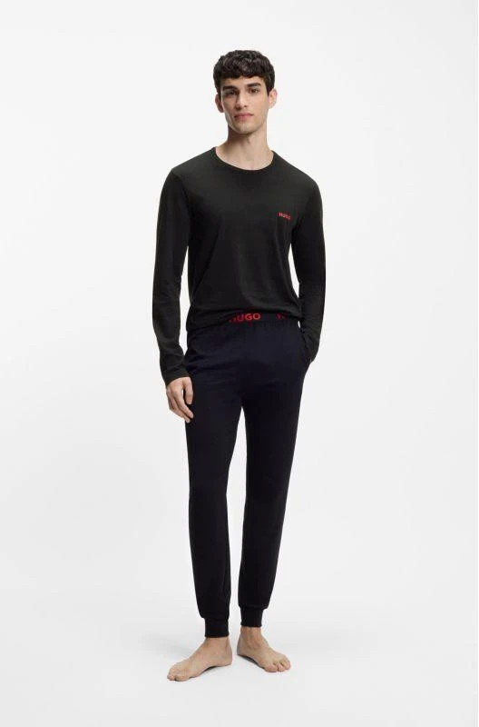 Hugo Bodywear Marškiniai ilgomis rankovėmis JUODA (50492631-001)