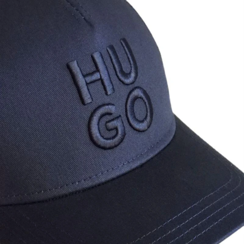 Hugo Boss Jude-Stacked Tamsiai Mėlyna Beisbolo Kepuraitė - 50533409-405
