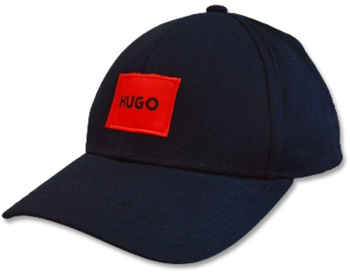 Hugo Boss tamsiai mėlynos spalvos medvilninė beisbolo kepuraitė - 50492745