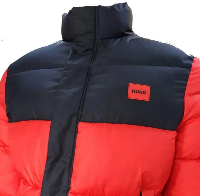 Hugo Boss tiesaus kirpimo žieminė striukė su stovinia apykakle - 50496244-693
