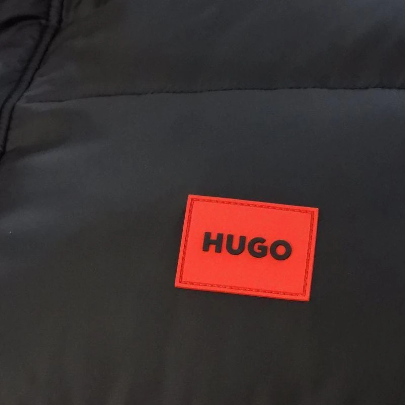Hugo Boss tiesaus kirpimo žieminė striukė su stovinia apykakle - 50496244-693