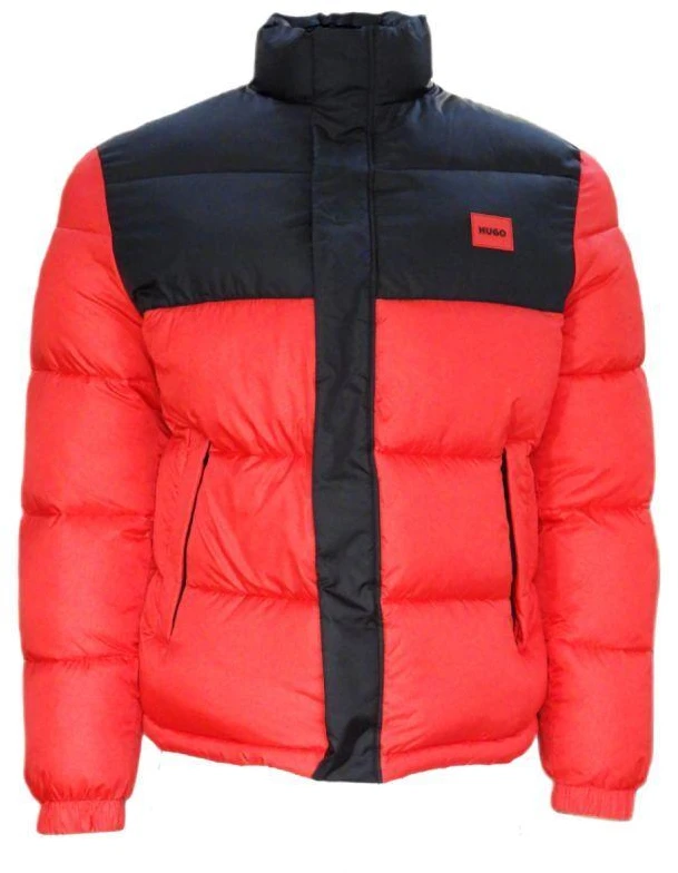 Hugo Boss tiesaus kirpimo žieminė striukė su stovinia apykakle - 50496244-693