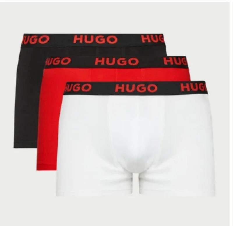 Hugo Boss Vyriški Tamprūs Bokseriai, 3 vnt. pakuotė - 10241868-972