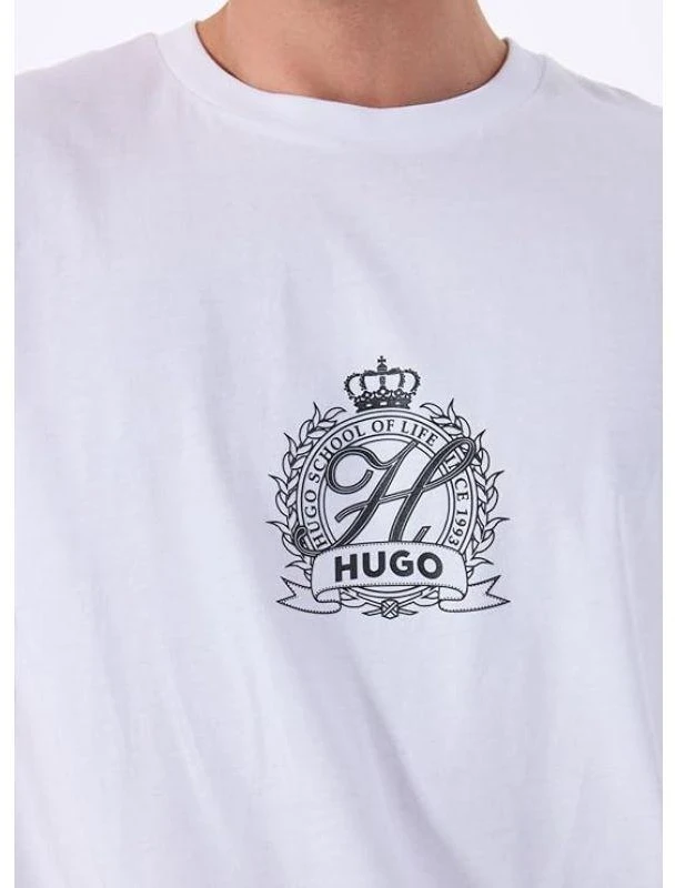 HUGO Daminor marškinėliai balti (50538246-100)