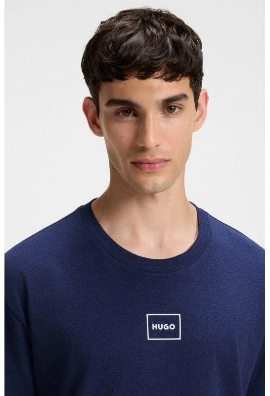 Hugo Loungewear Laze AZZURRO Marškiniai miegui vyriški (50525236-409)