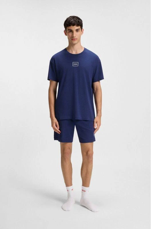 Hugo Loungewear Laze AZZURRO Marškiniai miegui vyriški (50525236-409)