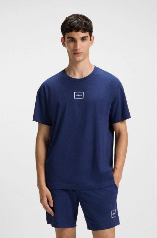 Hugo Loungewear Laze AZZURRO Marškiniai miegui vyriški (50525236-409)