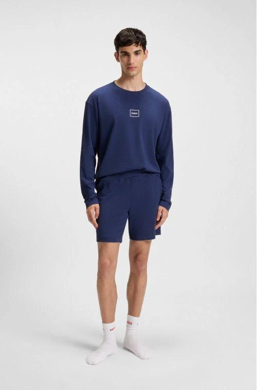 Hugo Loungewear Laze AZZURRO Vyrų Miego Šortai (50525247-409)