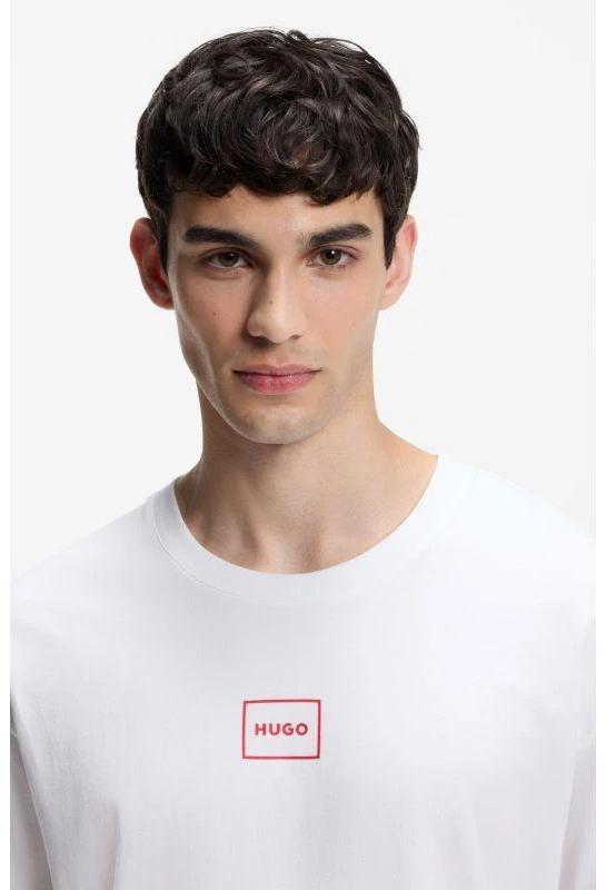Hugo Loungewear Laze BIANCO Vyriški pižamos marškiniai (50525236-101)