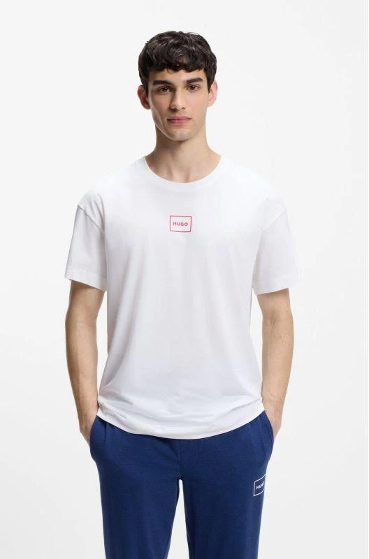 Hugo Loungewear Laze BIANCO Vyriški pižamos marškiniai (50525236-101)