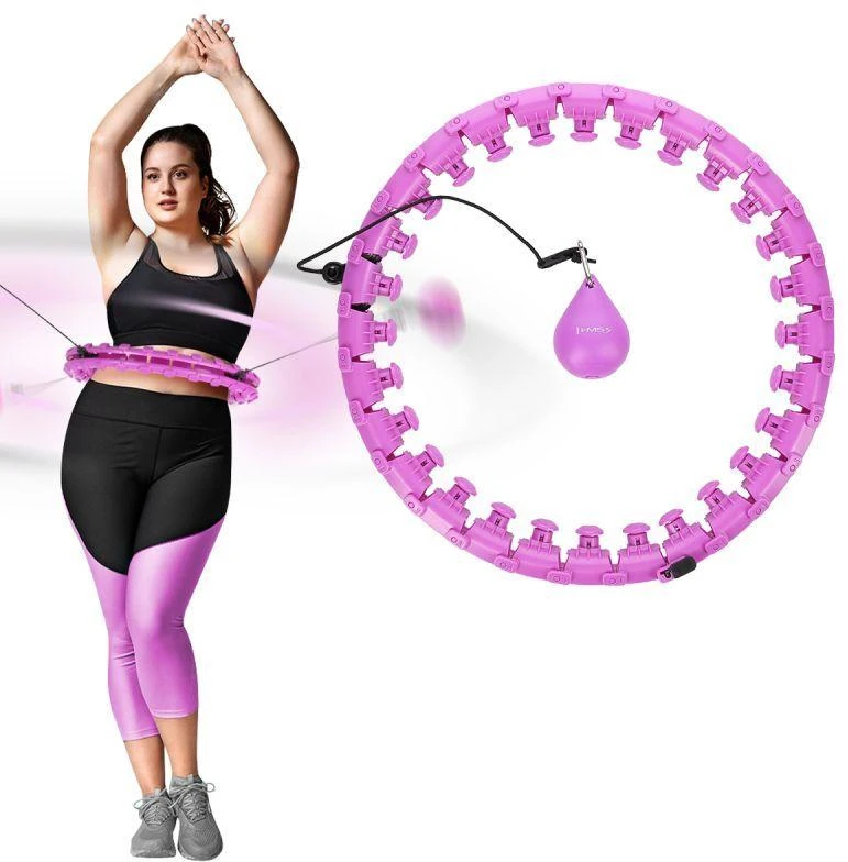 HULA HOP RINKINYS HHW12 VIOLETINIS SU SVORIAIS IR HMS DIRŽAS BR163 Juodas PLUS SIZE