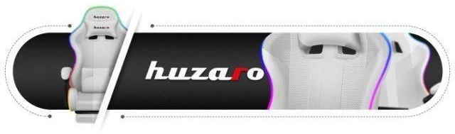 Žaidimų kėdė Huzaro Force 4.7 RGB, Baltos spalvos