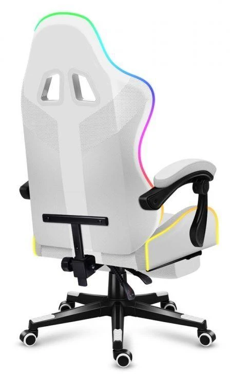 Žaidimų kėdė Huzaro Force 4.7 RGB, Baltos spalvos