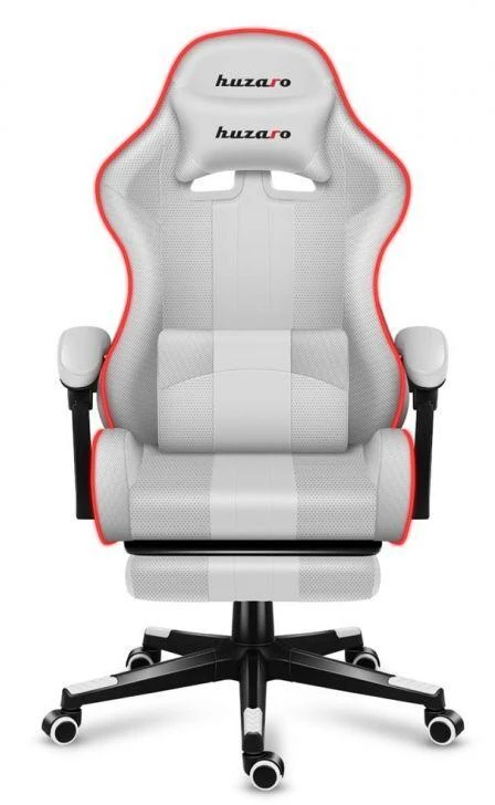 Žaidimų kėdė Huzaro Force 4.7 RGB, Baltos spalvos