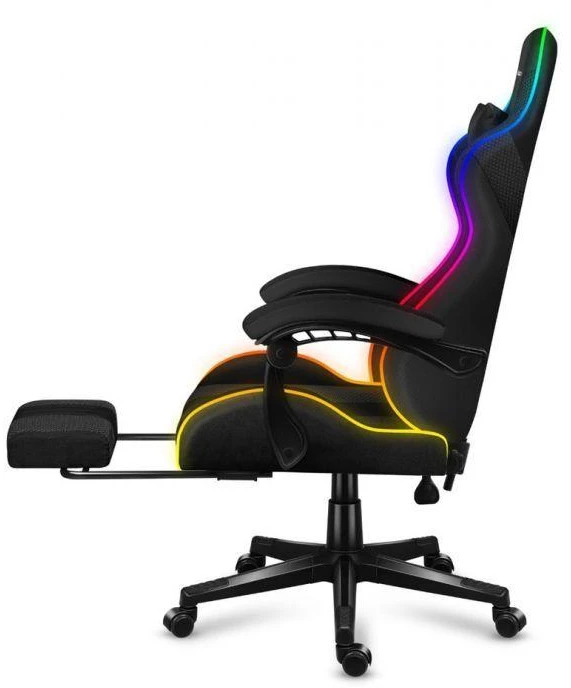 Žaidimų kėdė Huzaro Force 4.7 RGB, Juoda
