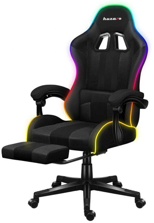 Žaidimų kėdė Huzaro Force 4.7 RGB, Juoda