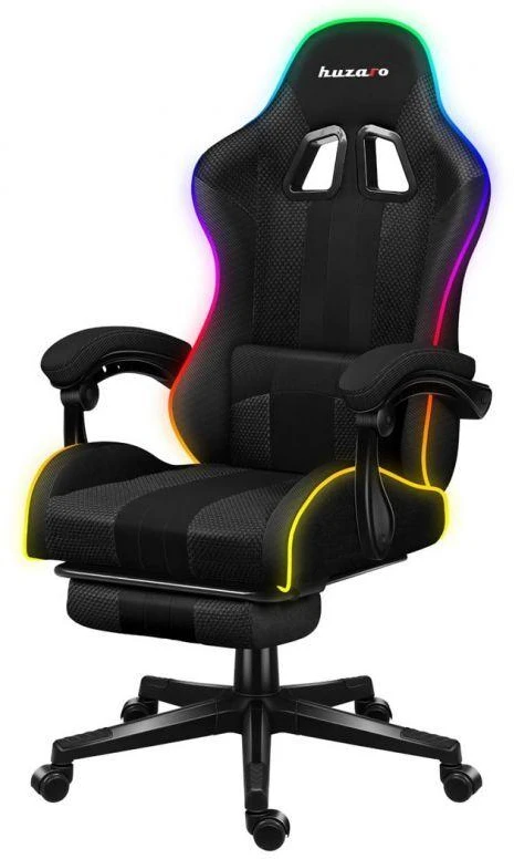 Žaidimų kėdė Huzaro Force 4.7 RGB, Juoda