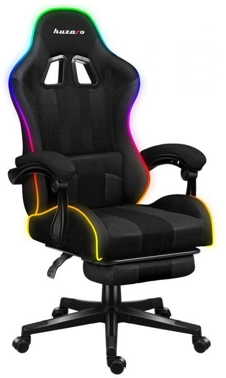 Žaidimų kėdė Huzaro Force 4.7 RGB, Juoda
