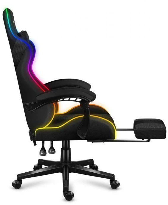 Žaidimų kėdė Huzaro Force 4.7 RGB, Juoda