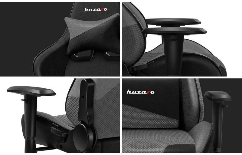 HUZARO FORCE 6.2 Pilkas Mesh Gaming Armfair