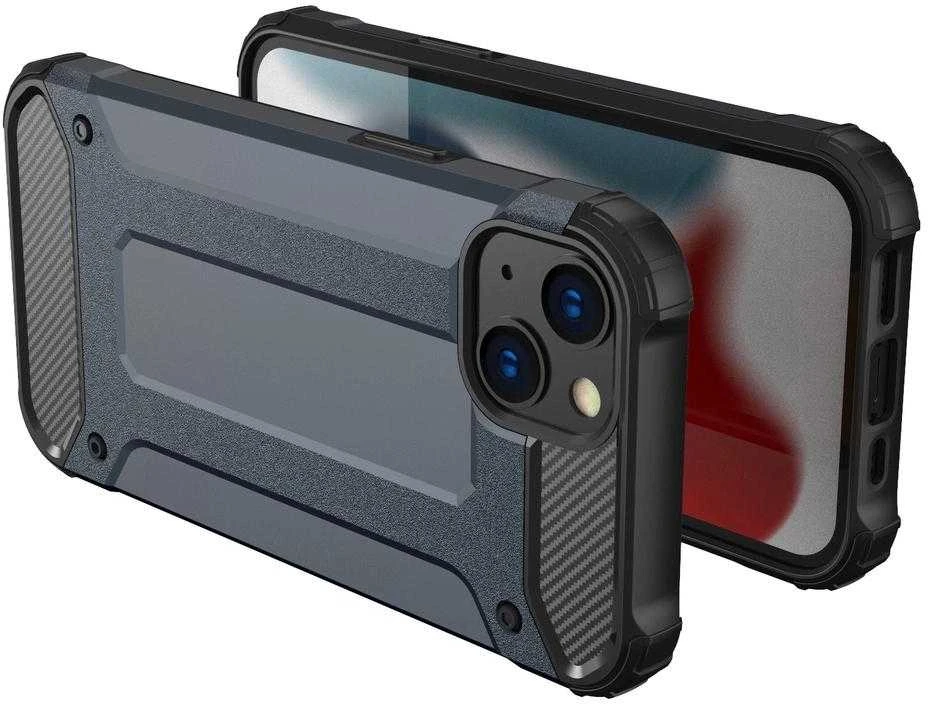 Hurtel Hybrid Armor dėklas skirtas iPhone 14 Plus, mėlynas