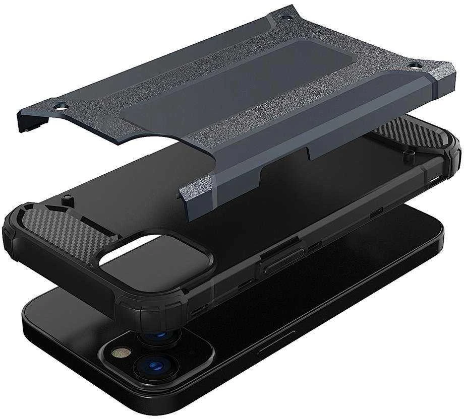 Hurtel Hybrid Armor dėklas skirtas iPhone 14 Plus, juodas