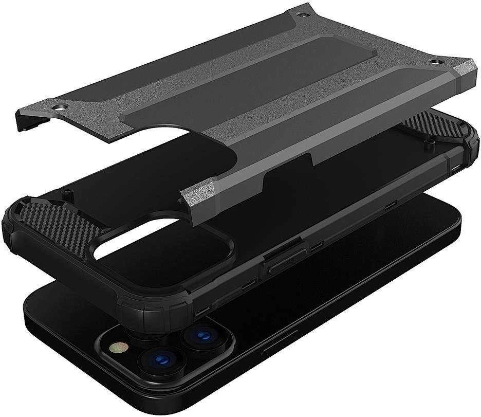 Hurtel Hybrid Armor dėklas skirtas iPhone 14 Pro Max, juodas