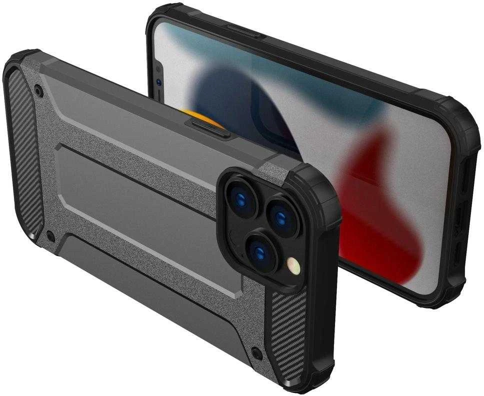 Hurtel Hybrid Armor dėklas skirtas iPhone 14 Pro Max, mėlynas