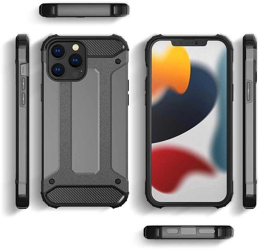 Hurtel Hybrid Armor dėklas skirtas iPhone 14 Pro, juodas