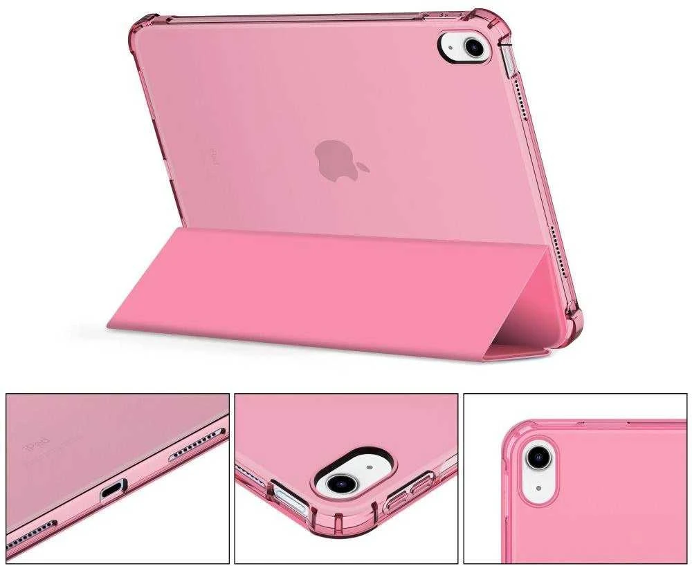 Tech-Protect SC Pen Hybrid Apple iPad 10 / 2022 / 11″ 11 / 2025 – Rožinė – dėklas planšetei skaidrus