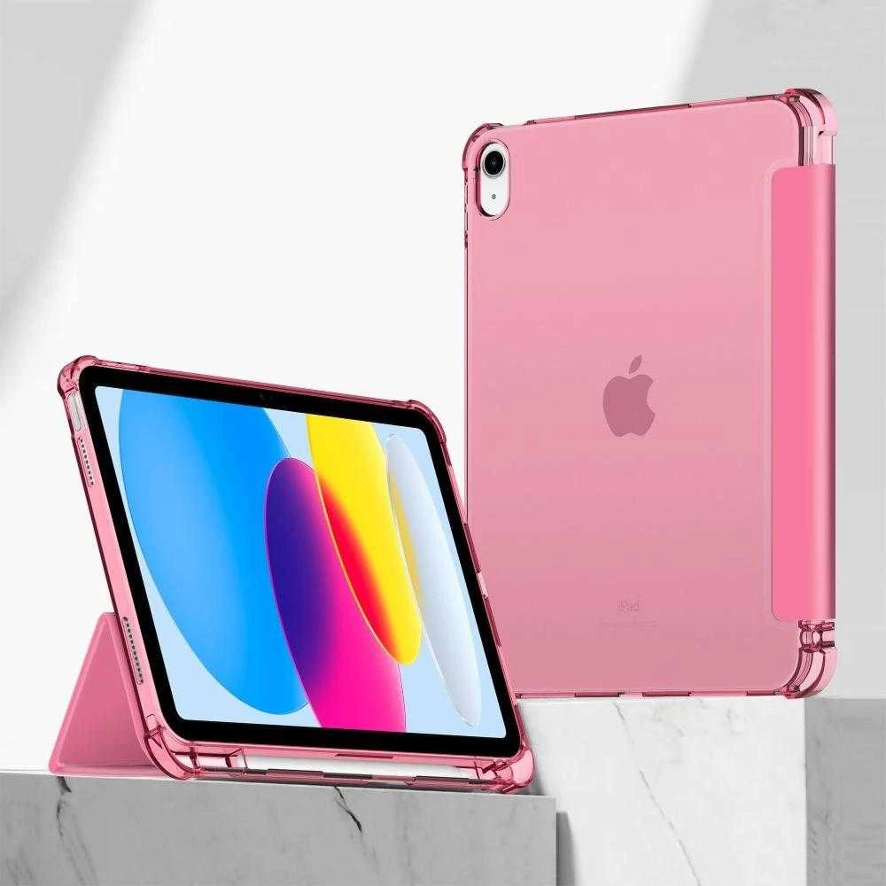 Tech-Protect SC Pen Hybrid Apple iPad 10 / 2022 / 11″ 11 / 2025 – Rožinė – dėklas planšetei skaidrus