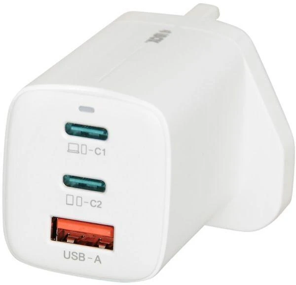 iBOX C-65 Baltas, GaN 65W universalus įkroviklis, JK kištukas