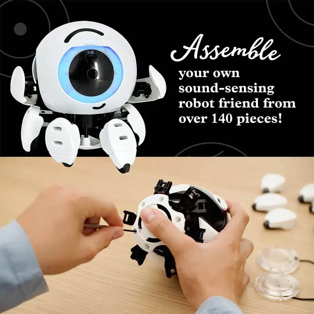 Į garsą reaguojantis robotas – Herojus
