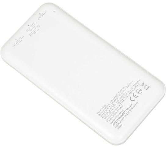 Nešiojamas Įkroviklis - iBox IPB10 10000mAh Quick Charge 3.0 Power Delivery 3.0 Baltas