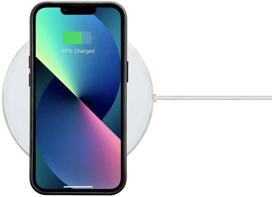 iCarer Oil Wax Premium Leather Apple iPhone 14 Plus Magnetic Leather with MagSafe dėklas telefonui juodos spalvos (WMI14220703-BK)
