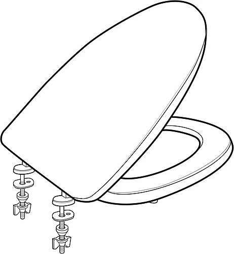 Kietas WC dangtis IFÖ CERA 99846
