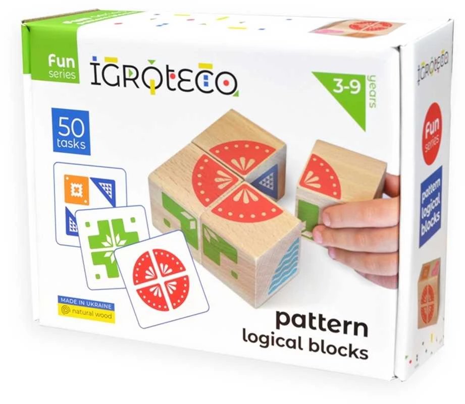 Igroteco loginės kaladėlės pagal paveikslėlį
