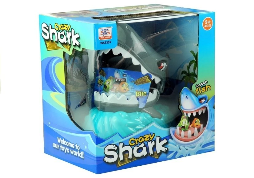 Įgūdžių stalo žaidimas Crazy Shark su ryklio nasrais