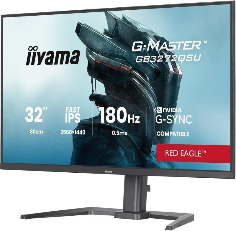Monitorius iiyama G-Master GB3272QSU-B1 Raudona Eagle - 180Hz | QHD | Fast IPS | 31.5"