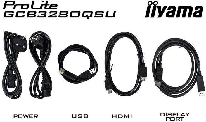 iiyama G-MASTER GCB3280QSU-B2 kompiuterio monitorius 80 cm (31,5") 2560 x 1440 px Dual QHD LED juodas