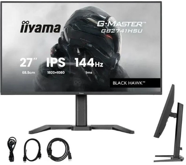 iiyama G-MASTER GB2741HSU-B1 computer monitorius 68.6 cm (27") 1920 x 1080 pikselių Full HD LED Juodas