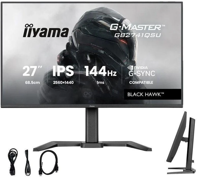 iiyama G-MASTER GB2741QSU-B1 computer monitorius 68.6 cm (27") 2560 x 1440 pikselių Juodas